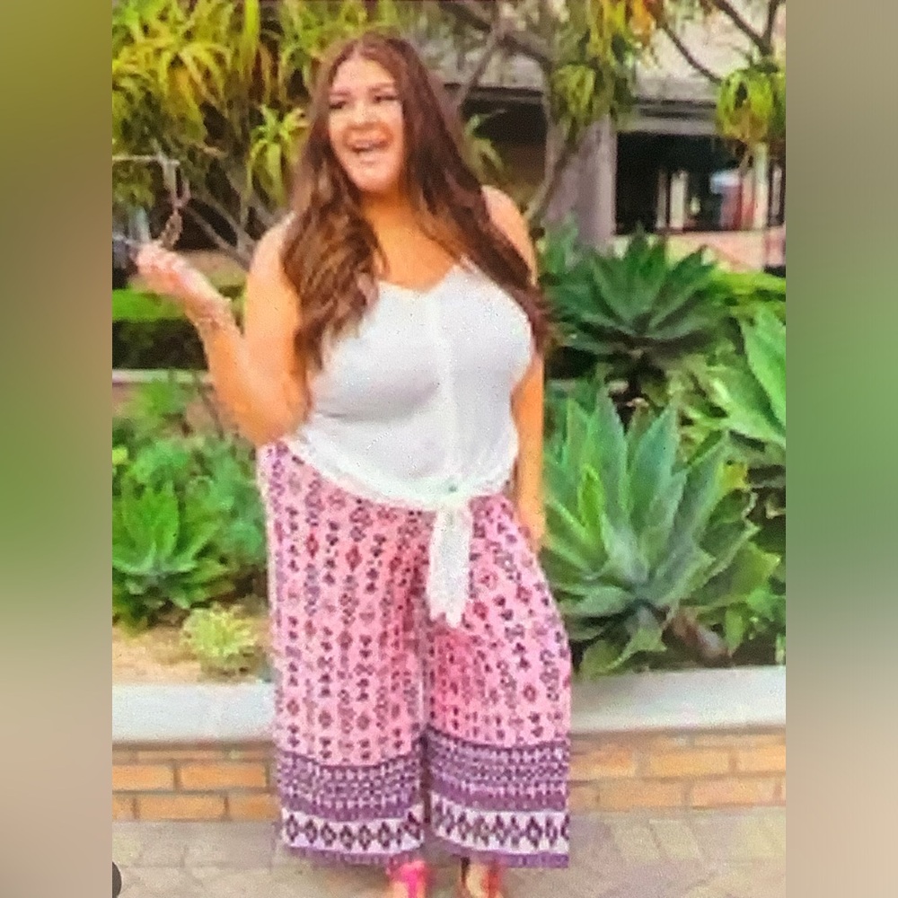 EUC Lane Bryant wide leg pull on pants 14/16